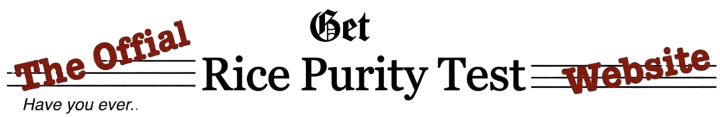 Get Rice Purity Test